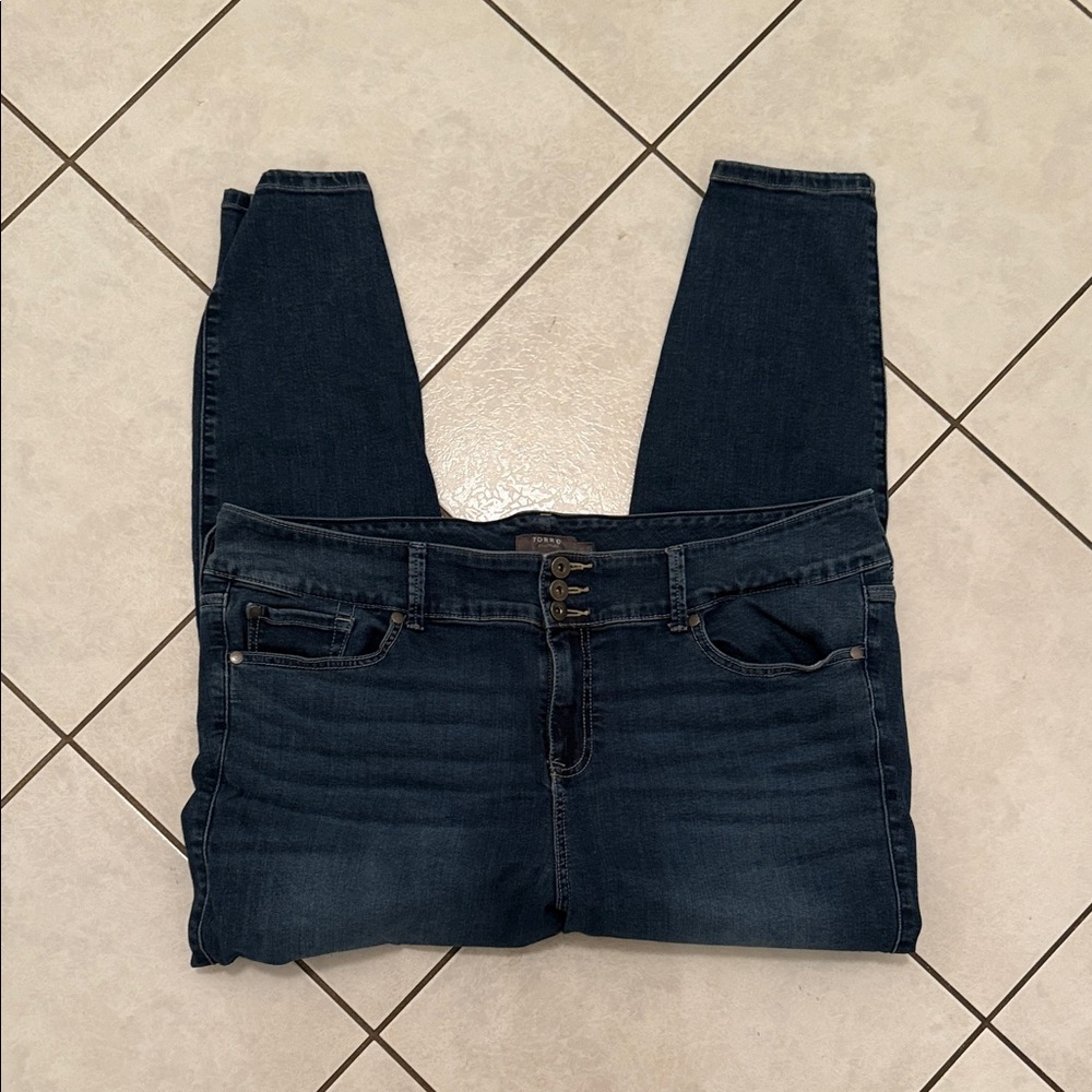 Torrid Dark Indigo Skinny Jeans